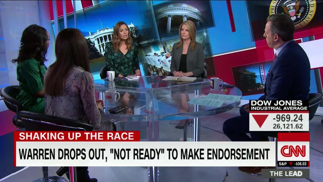 TheLeadCNN's tweet photo. Panelist: no female candidate could get away with verbal missteps Biden makes @KirstenPowers @amandacarpenter @abbydphillip @XochitlHinojosa discuss https://t.co/P99UsccbAW https://t.co/C8S0xYNXZR