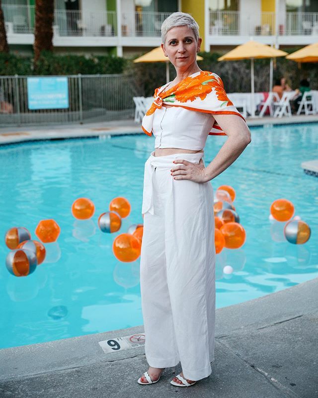 designmom's tweet photo. Pro-tip: When attending a conference, always match your wardrobe to the pool floats.
.
#altsummit #altsummit2020 | photo by @nicolebreanne at @altsummit https://t.co/RlHdsLzH12 https://t.co/HjedGbazYF