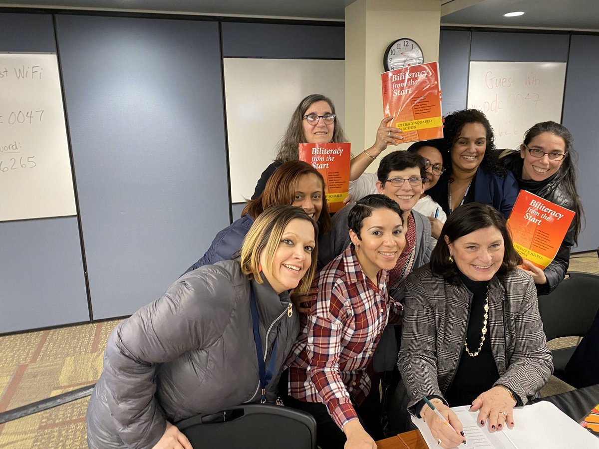 ACruzPhommany's tweet photo. Thankful to our Midwestern RBERN and the ARC for bringing Dr. Kathy Escamilla and their team to strengthen and revitalize the work we do everyday with our MLLs. #fangirlstatus Teachers from @RCSDsch28 getting their books signed - Biliteracy from the Start @hudson28ladd @rcsddome https://t.co/ljZTMwQeRz