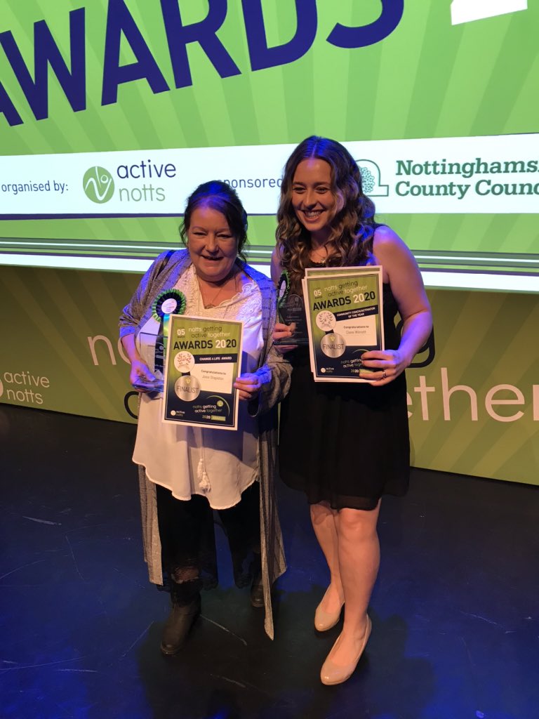 NCFCFoundation's tweet photo. Super chuffed to see these 2 superstars finalists in their own separate categories... Josie in ‘change4life’ and Claire for ‘Community Coach of the Year’ well done both!!! #NGATawards @Active_Notts @Your_Portland https://t.co/kFxrIQ5yFT