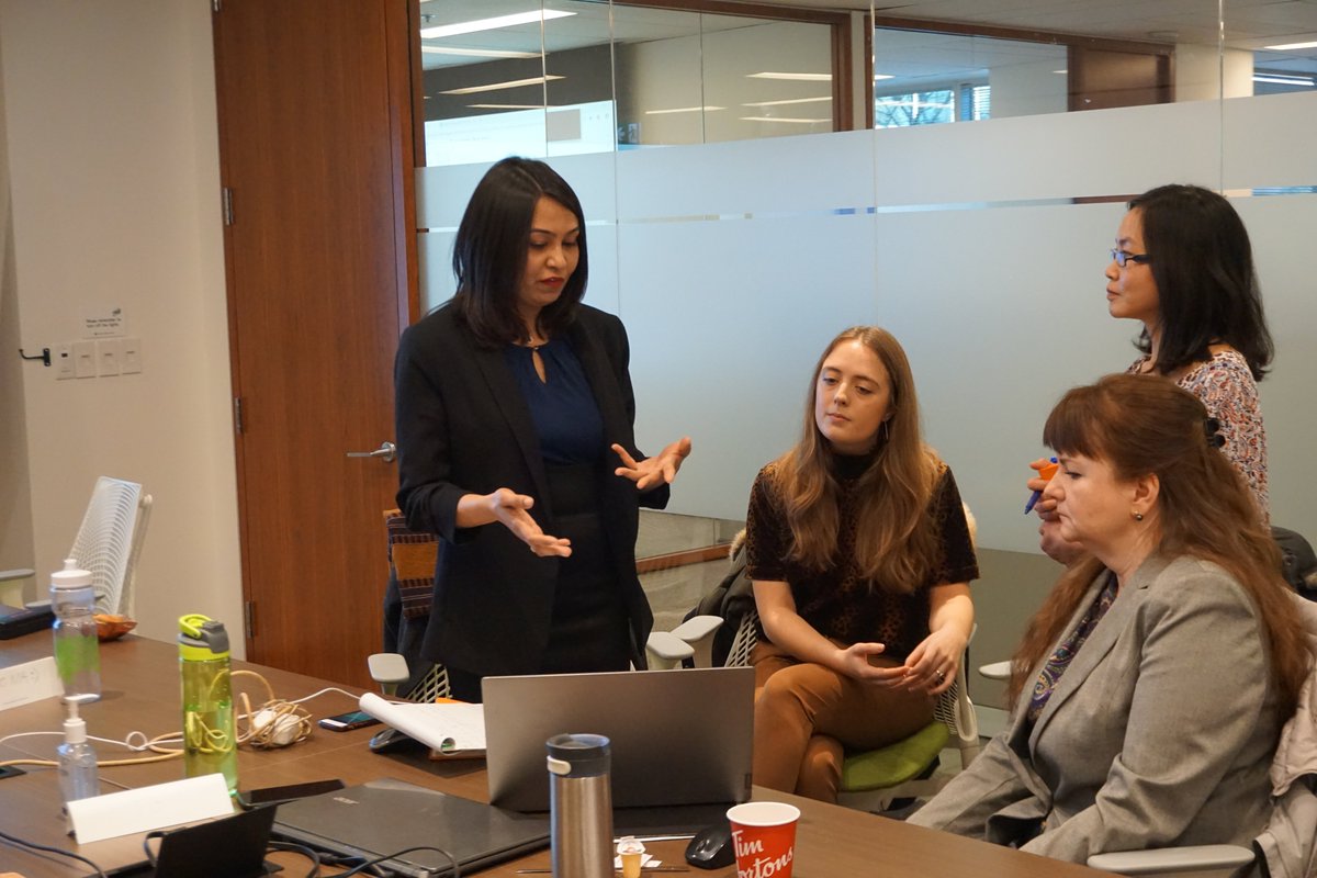 Ceridian's tweet photo. We are proud to join @BeTalentMinded, Palette Inc., and TRU as partners for the Women in Tech Sales Bootcamp. A special thank you to our Global Head of Sales, Kim Gastle, for joining the bootcamp session this morning at our Toronto office. #WomeninTechSales #WITS2020 https://t.co/bOVR1HlJKK