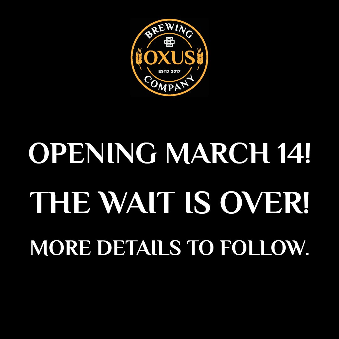 The wait is over! 🥳🍻
We are opening March 14th! Mark your calendars! More details will follow.