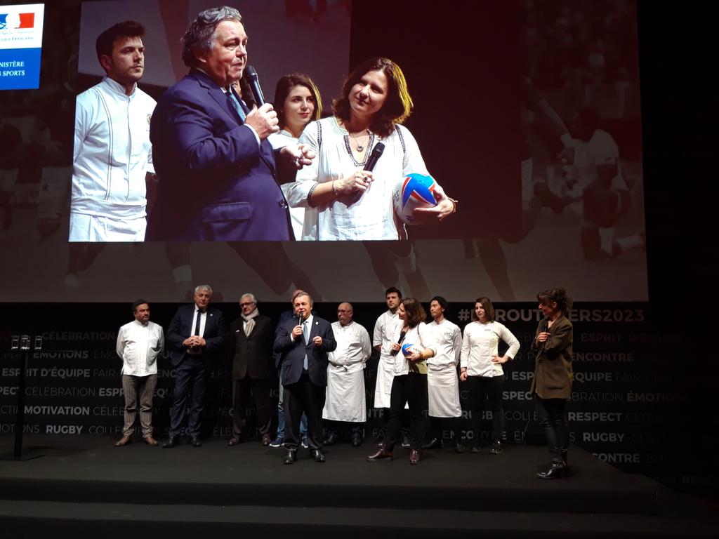GLevents devient le 1er sponsor officiel de la coupe du monde du rugby France 2023 en présence de <a href="/RoxaMaracineanu/">Roxana Maracineanu</a> <a href="/OlivierGinon/">Olivier Ginon</a> #weare2023