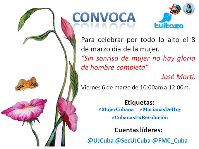 #CubanasEnRevolución #CiegodeAvila <a href="/DipoteIlen/">Ilén Dipoté Morales</a> <a href="/CAvilaRadio/">Ciego de Avila Radio</a> @AgeteTores <a href="/RenRD1/">René RD</a> @nijutohe <a href="/sifonteleon1/">Ile Sifontes</a> <a href="/companioni74/">Alejandro Abilio P. Companioni</a> <a href="/CubaNogueira/">Iván Paz Nogueira</a> @chamberohoy <a href="/YuniorGutierr20/">Yunior Gutierrez Gomez</a> <a href="/Gg_2014Sandra/">Sandra Gutiérrez G.</a> <a href="/mtycubanita1/">m@tycubanita</a> <a href="/CarlosGP0720/">Carlos Garrido Pérez</a> @CarralEsther <a href="/CutinoMiladys/">Miladys Causilla Cutiño</a> <a href="/MaiteVegaP/">Maite Vega P</a> <a href="/ChambasBella/">Lubia Garcia Roque</a> <a href="/Jaguamepa/">Juan Pedro Melo P</a>