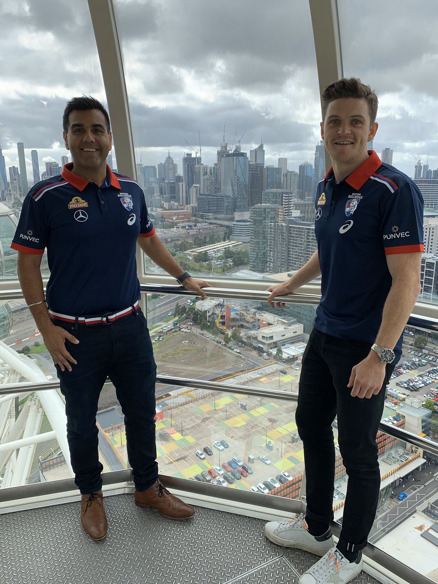 Ameet Bains (@ameet_bains) on Twitter photo Help to get <a href="/DocDuryea/">Taylor Duryea</a> and I off the wheel! <a href="/westernbulldogs/">Western Bulldogs</a>
<a href="/GoodFriAppeal/">Good Friday Appeal</a> <a href="/RCHMelbourne/">The Royal Children's Hospital, Melbourne</a> Help to get <a href="/DocDuryea/">Taylor Duryea</a> and I off the wheel! <a href="/westernbulldogs/">Western Bulldogs</a>
<a href="/GoodFriAppeal/">Good Friday Appeal</a> <a href="/RCHMelbourne/">The Royal Children's Hospital, Melbourne</a>