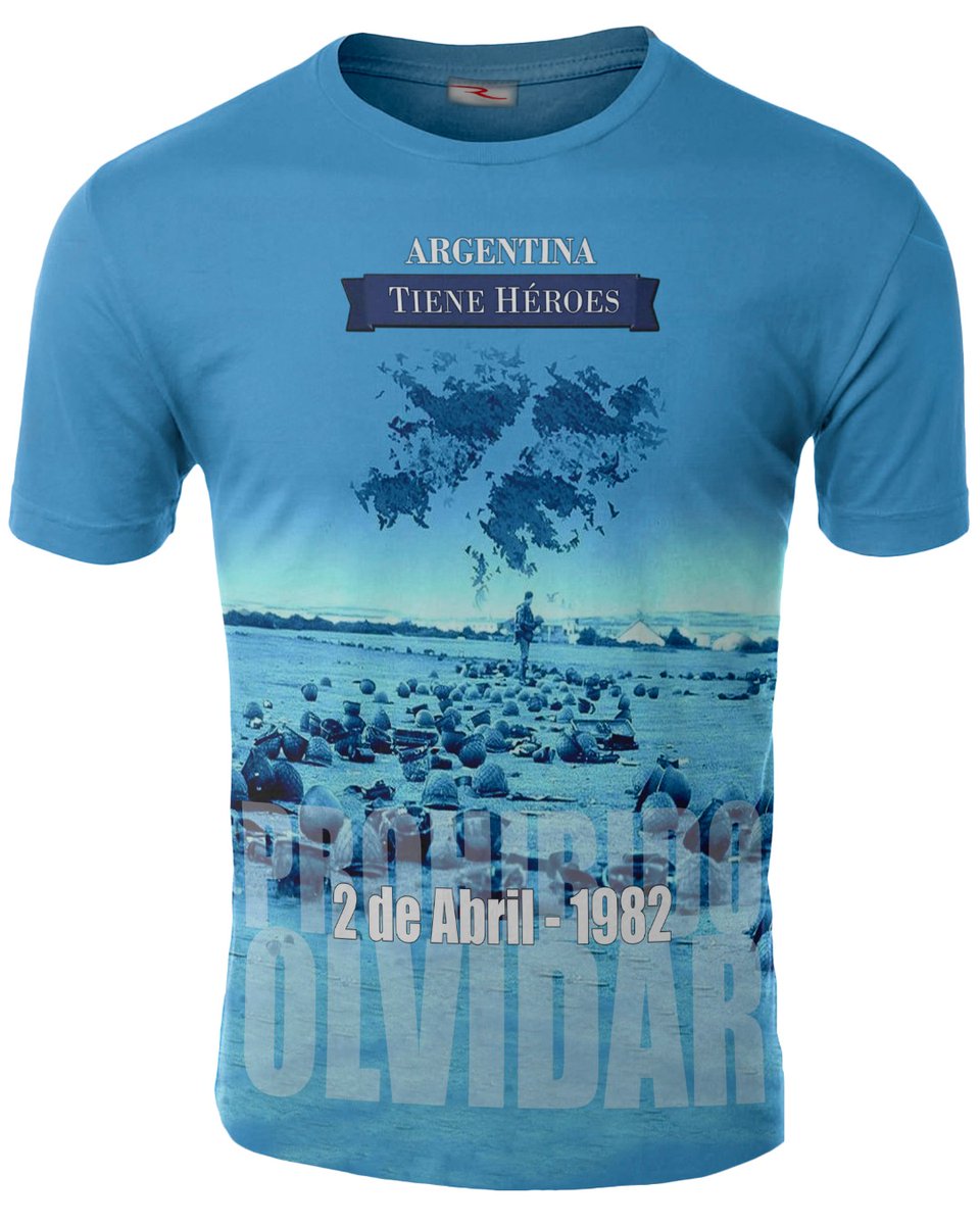 Ranwey32's tweet photo. Nueva #remera en honor a nuestros #Heroes de #Malvinas. Mirá todos los diseños desde el siguiente link: https://t.co/of6MzBAROE https://t.co/sMNNRPlBx6