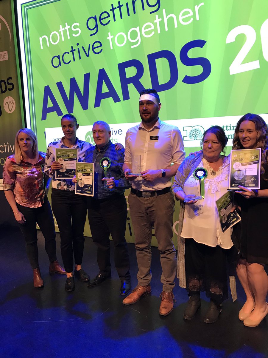 NCFCFoundation's tweet photo. There’s so much GREAT community focused physical activity work taking place across #Nottinghamshire. It was a pleasure to share a stage with soooo many awesome examples of people getting active together #NGATawards @Active_Notts https://t.co/v6mLhFO5Bi