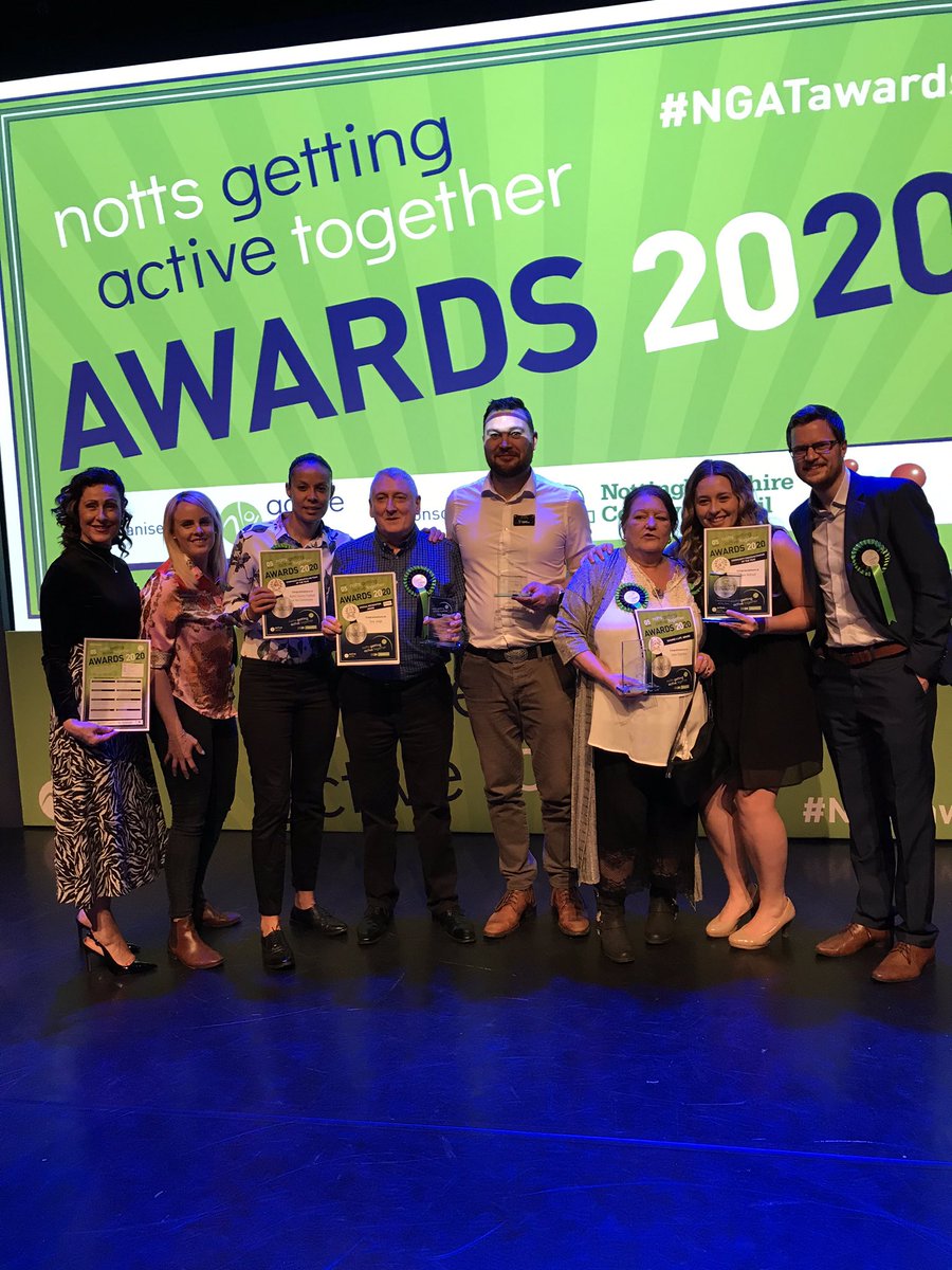 NCFCFoundation's tweet photo. There’s so much GREAT community focused physical activity work taking place across #Nottinghamshire. It was a pleasure to share a stage with soooo many awesome examples of people getting active together #NGATawards @Active_Notts https://t.co/v6mLhFO5Bi