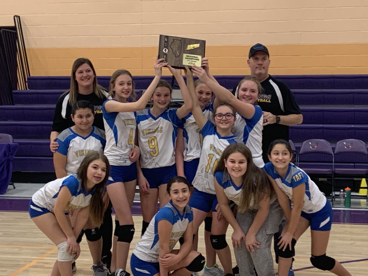 JJCALABRESE's tweet photo. 7th grade Regional Champs!!!  #VikingVolleyball https://t.co/BowVcWa71K