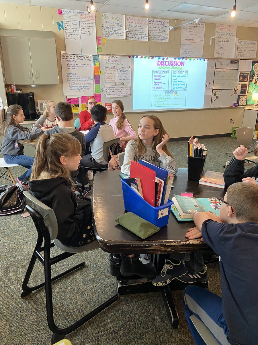 MrsB_Zwest's tweet photo. Favorite part of the day was listening in on student led discussions in book clubs. I was blown away. I know they didn’t become this amazing just in 5th grade with @zwmsnews so shout out to @ZCSStonegate @EEZCS  &amp; @ZCSBoone_Meadow teachers for growing these readers 📚📖 https://t.co/1pxzwsDHAD