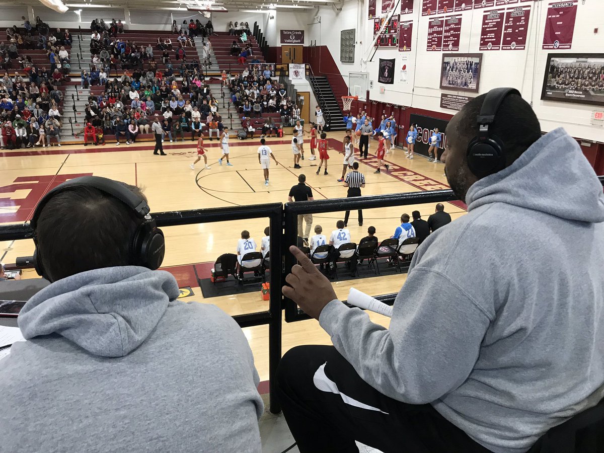 Kentucky Basketball Commission Our Crew Is Hard At Work For The Fcps Jv Championship Game Between E J Hayes And Bryan Station