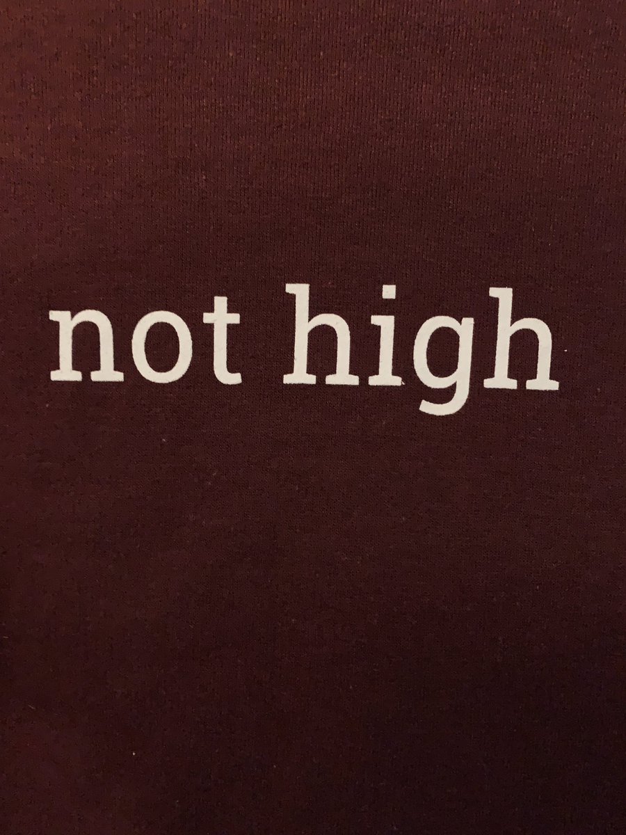 Keefler_Elf's tweet photo. i’m giving away a brand new not high hoodie! specifically this super soft maroon one (L) that i’m holding here. just retweet and follow and i’ll pick a winner tomorrow who will never have to experience public high anxiety again https://t.co/erk5HQLzoa