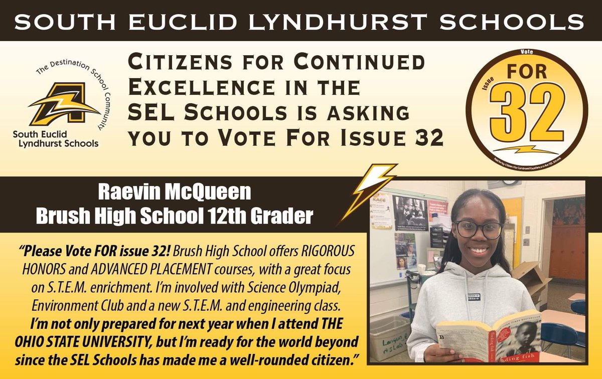 citizensforSEL's tweet photo. Who better to speak to this than one of our best and brightest? #Votefor32 @selschools https://t.co/PU0Rw9fzQQ
