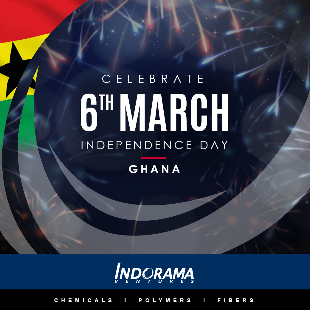 IVLTeam's tweet photo. Wishing everyone in Ghana a very happy Independence Day!
#IndoramaVentures
#Ghana
#IVLEmpoweringPotential https://t.co/0LSOCg0M3r