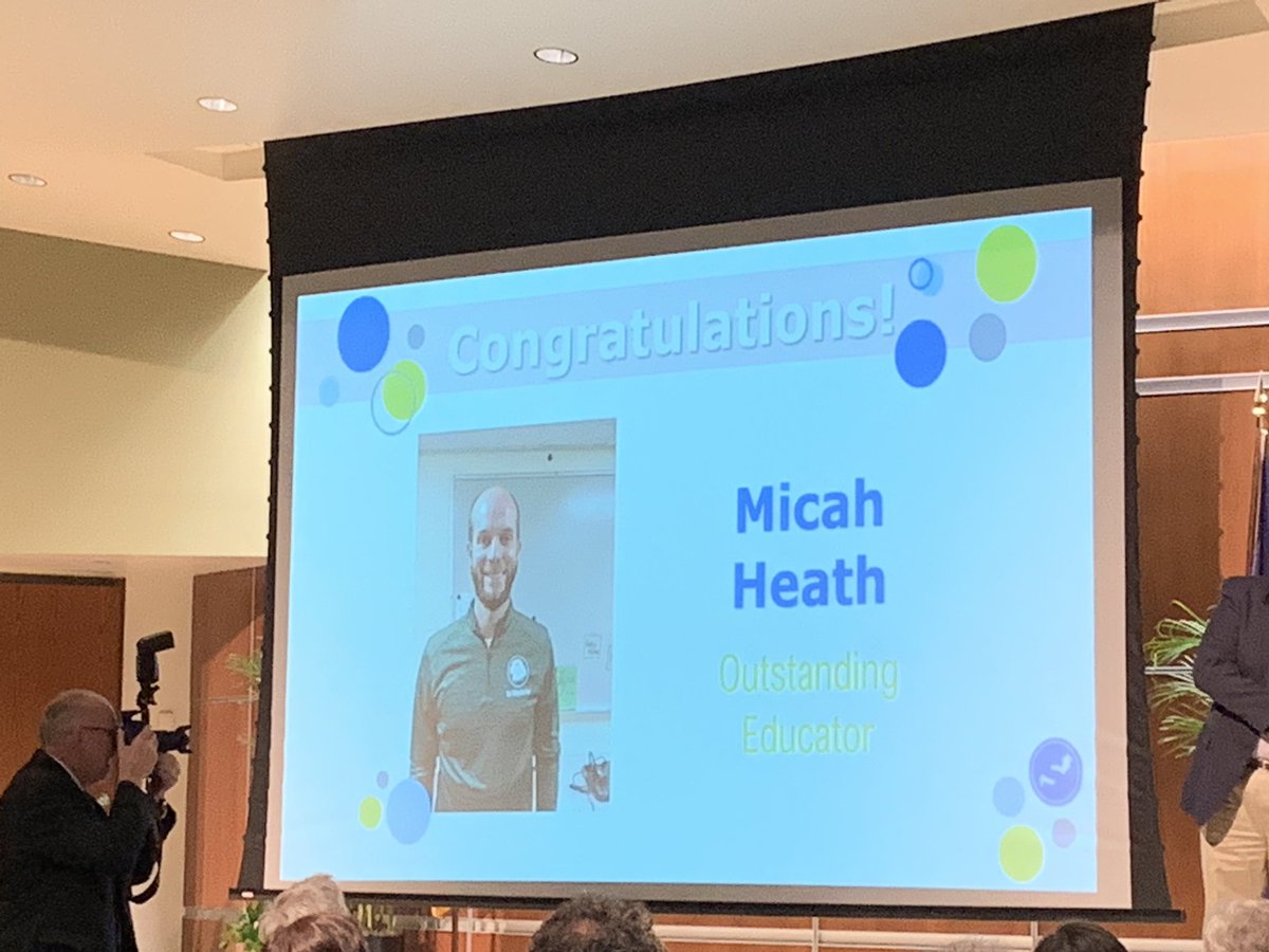 UniversityElem's tweet photo. “It’s a lot of fun to see the joy in kids’ eyes.... to allow us to build those positive relationships.”  @AHEeagles @MCCSC_EDU #Proud2beMCCSC Congratulation on your Educator of the Year Award! https://t.co/MAl7sx0Zwd