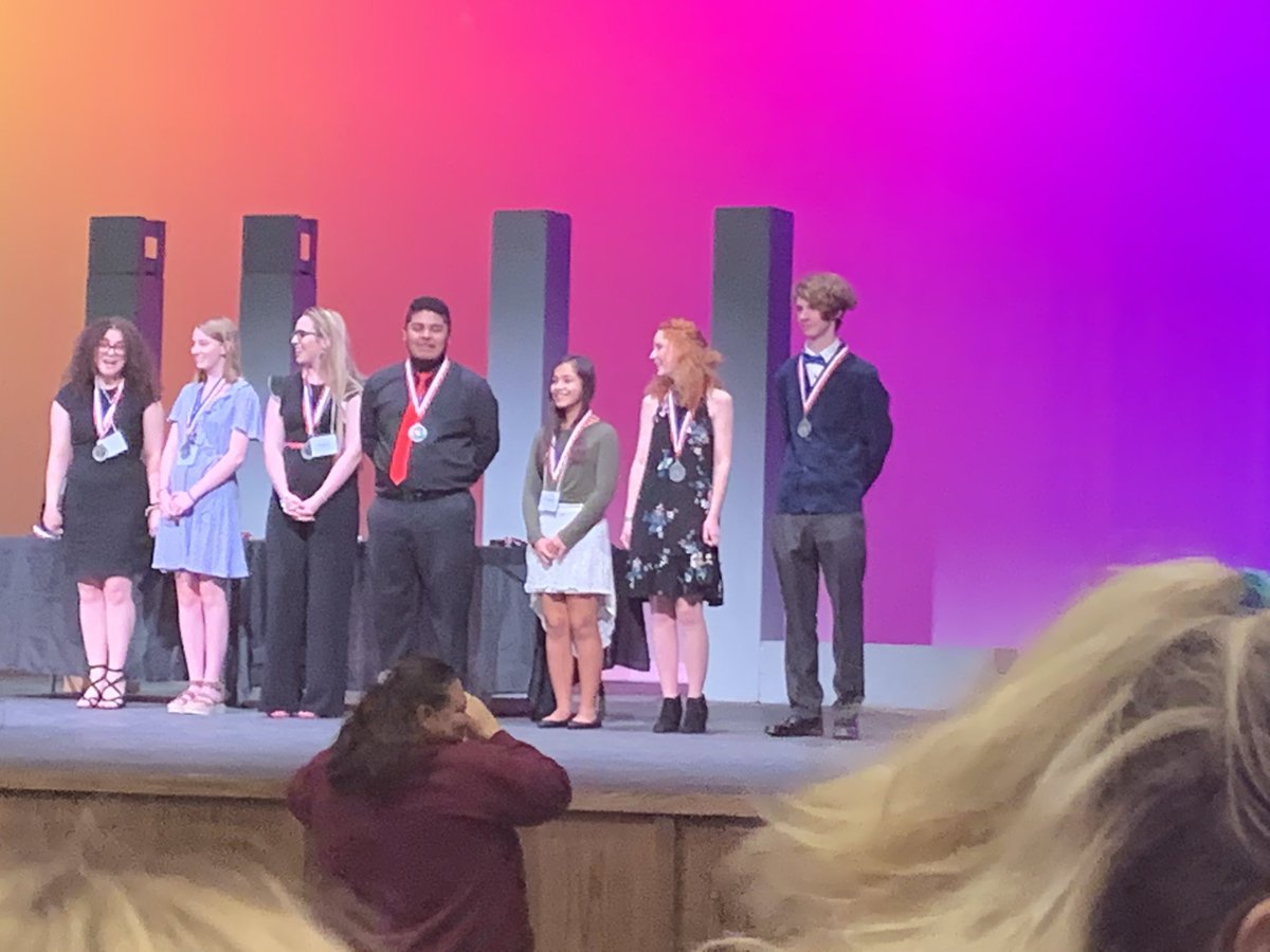 First One Act Play award of the evening goes to Honor Neal for All Star Tech Member. She’s been the glue holding the production together! Great job Honor! <a href="/TLRedRaiders/">Tyler Legacy High School</a> @REL_Theatre
