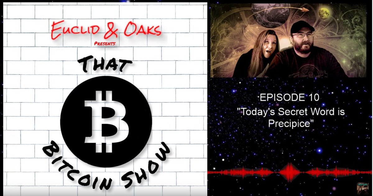 CryptoEuclid's tweet photo. Euclid &amp; Oaks - TBS10
"Today's Secret Word is Precipice"
@mysticaloaks ♥️

Fupas ,VR, foraging, The end of the world &amp; more! 

YT:
https://t.co/bUOCifMRUD

Pod:
https://t.co/naJRSsj3nu

📣
@ShitcoinSherpa 
@CryptoNekoZ 
@SanityCrypto 
@ItsVRAPodcast 
@CJlovescrypto 
@money_alotta https://t.co/R86HArX8UV