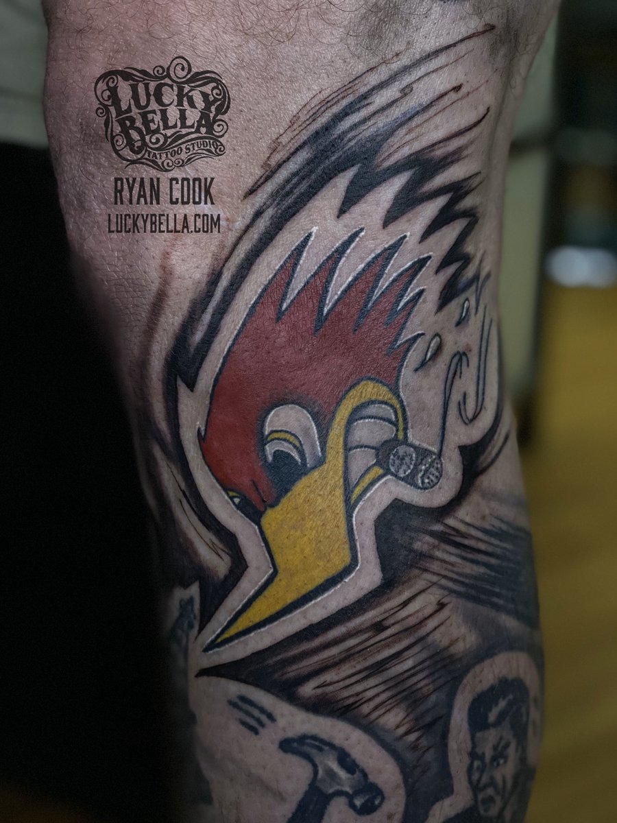 RyanCookTattoos's tweet image. I had the pleasure of doing this cool Social Distortion tattoo on one of my favorite people! Thanks for always getting cool stuff Eric! 
I have just a couple spots left in April, shoot me a DM to snag those spots.