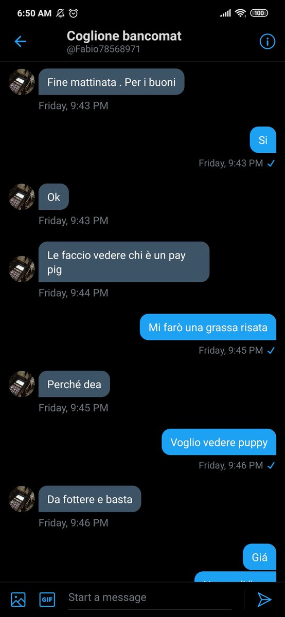 FindomPolice113's tweet photo. ANONIMO
Ha promesso buoni e cose varie, si fa risentire solo per fare commenti inappropriati. Successo anche a molte altre miss, spero non lo caghi più nessuna https://t.co/ufr8hOSr9S