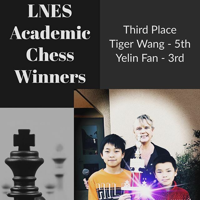 GoLNESAviators's tweet photo. LNES is so proud of Tiger Wang (5th grade) and Yelin Fan (3rd grade) for winning third place in Academic Chess over the weekend.  Tiger had 6 wins and Yelin had 11 wins.  Way to go with a nice trophy to show off your amazing accomplishment!  #LNES #acade… https://t.co/9xNknw3iCX https://t.co/6wbiIcyiIn