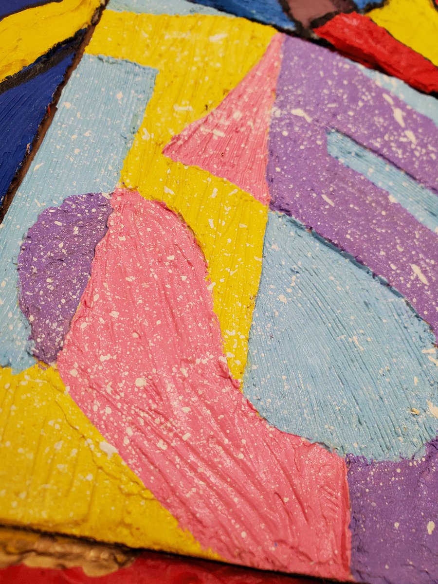 MelanieMitera's tweet photo. Jasper Johns inspired plaster relief sculptures look awesome and I'm excited to read the artist statement for each! @m_south_hs #proud2bMPS https://t.co/a5ete1lHS0