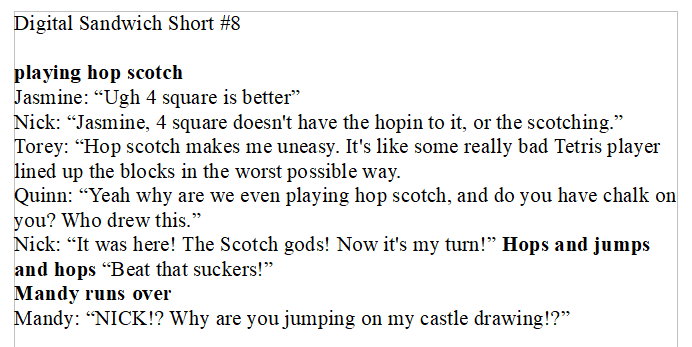 DigitalPodWich's tweet photo. Digital Sandwich Short #8 - Hop Scotch https://t.co/YKX8E8IENN