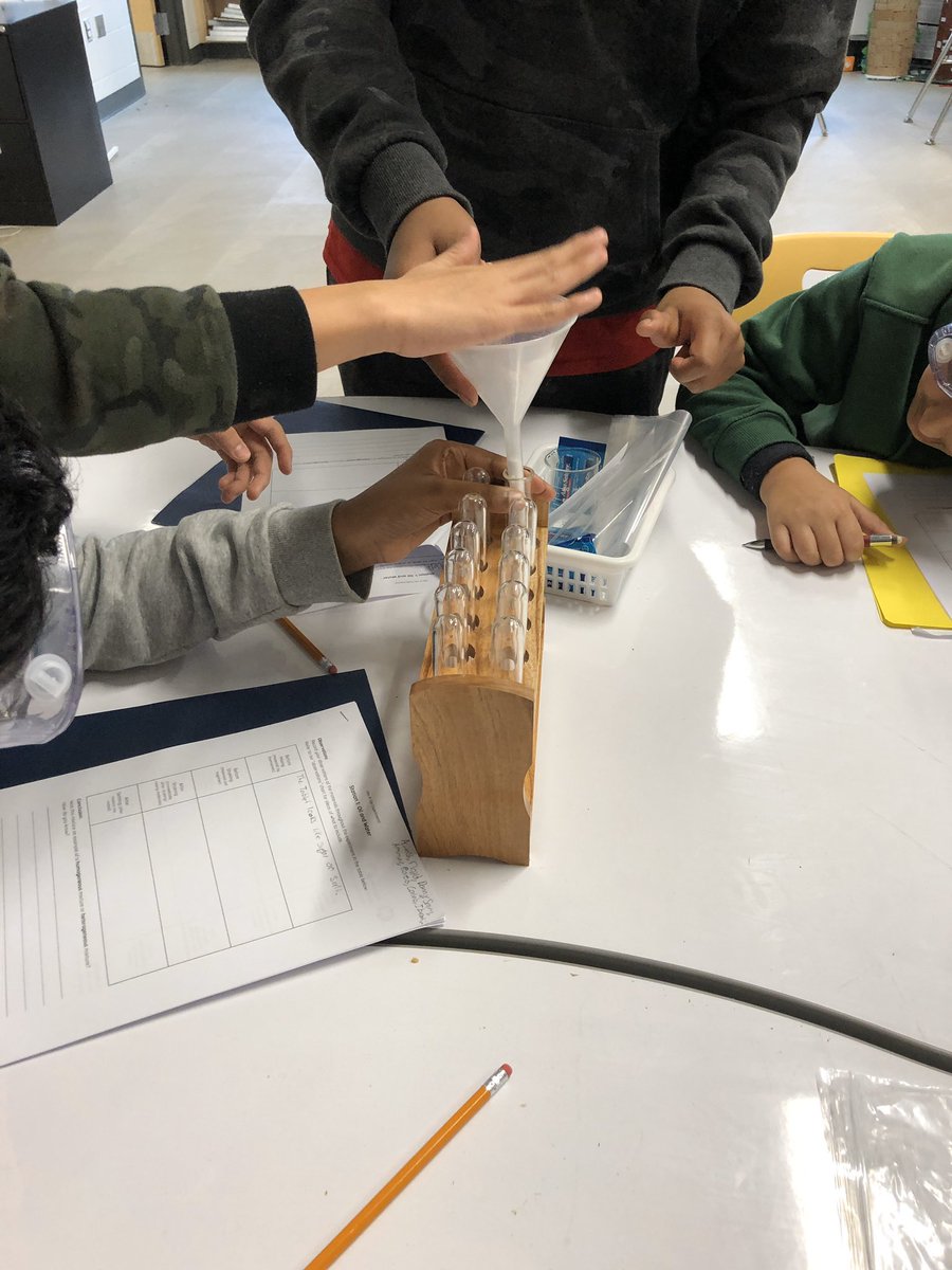 Grade 7s unfolding the Particle Theory by exploring matter and trying to classify it as heterogeneous or homogenous <a href="/ms_emilyhorner/">Emily Horner</a> <a href="/SarahFulmer9/">Sarah Fulmer</a> <a href="/DesmondHDSB/">Viola Desmond Public School</a>