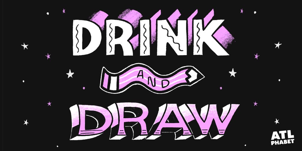 AIGAatl's tweet photo. ✏️ It's that time again — we teamed up with ATLphabet for our bi-monthly Drink and Draw! Join the fun at @MondayNight in two weeks on Wednesday, March 18th from 7–9 PM 🍻
https://t.co/IRhstRPDvK
#designatlanta #AIGAatl #ATLphabet #MondayNight #design #atl https://t.co/BjRszvhlaI