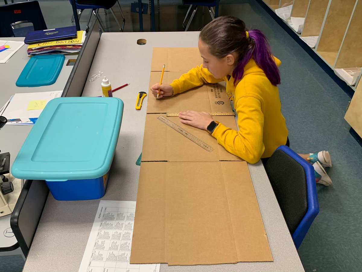 MattCrowe0331's tweet photo. WCMS students working hard to design, build, & test therapeutic toys for kids with CP. Such a treat to watch them run with the design process!! #pltw #wildcatstrong #PBL #dotolearn https://t.co/STZKKDOU9y