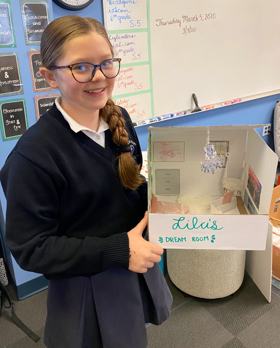 amy_shmsbears's tweet image. What would you put in your dream bedroom? Level 6 students used scale factor, budgets, and sales tax concepts to create spectacular rooms! #makingmathmatter #shmsbears