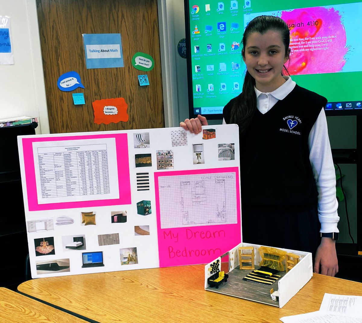 amy_shmsbears's tweet image. What would you put in your dream bedroom? Level 6 students used scale factor, budgets, and sales tax concepts to create spectacular rooms! #makingmathmatter #shmsbears