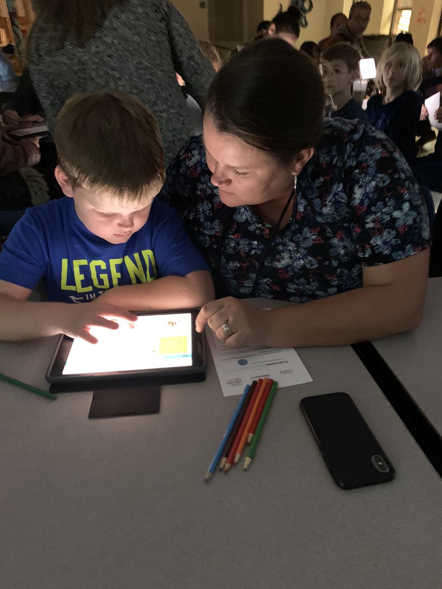 tmulvey5's tweet photo. #WPDolphins families had a blast @FamilyCodeNight ! Two words of the night- excitement and engagement! Shout out to @KangaJS for organizing this fun event! @ hourofcode @codeorg @BrinsonDawn #Nhcschat https://t.co/8zaontjMQN
