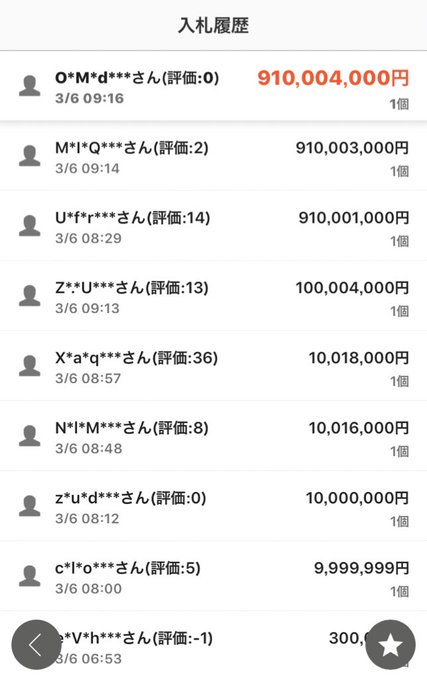 ヤフオクでマスク転売ヤー晒し祭り 価格吊り上げの荒らしも 画像まとめ 100億近い まとめダネ