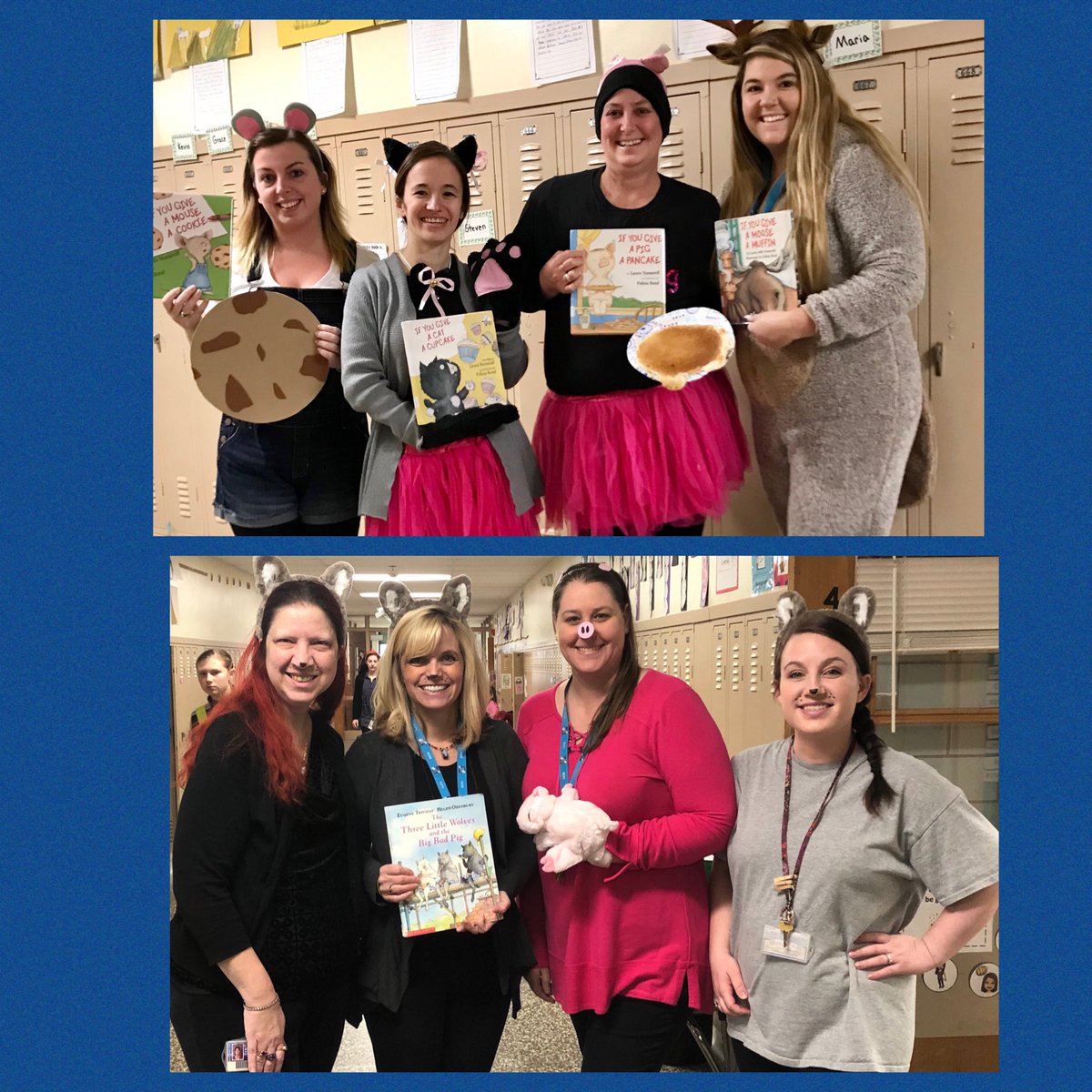 lauramossa's tweet photo. My ❤️ was so full today seeing students & teachers dressed up as book characters. @GrangeES is truly a school that celebrates our love of literacy! 📚 #grangereads #bcpsreads #ReadAcrossAmerica @BCPS_ELA https://t.co/ZLIetOvfJi