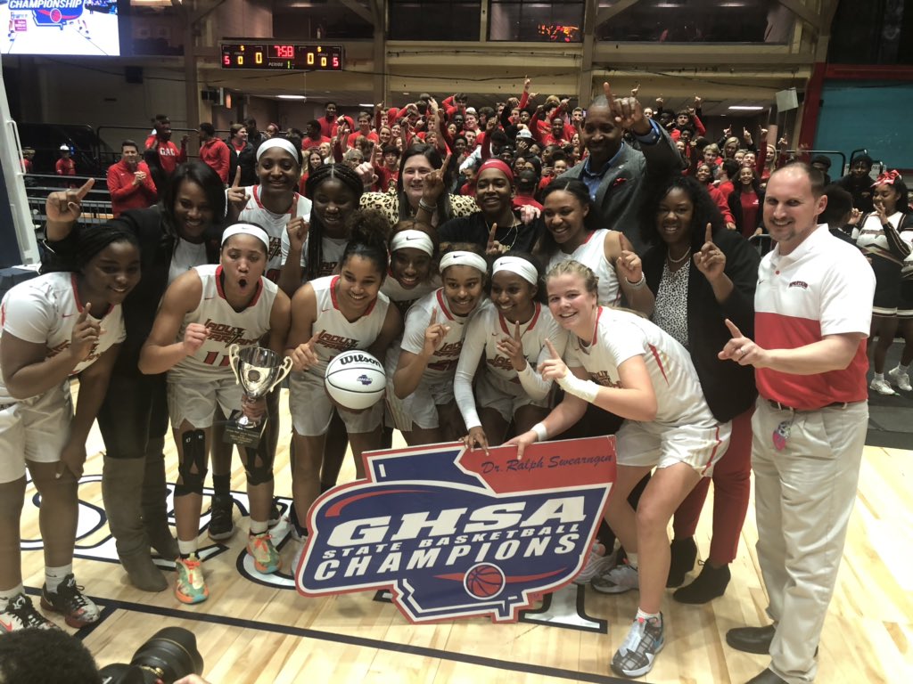 OfficialGHSA's tweet photo. Congratulations GAC, 3A Girls Basketball 🏀 State Champions! https://t.co/bcOpMihXro