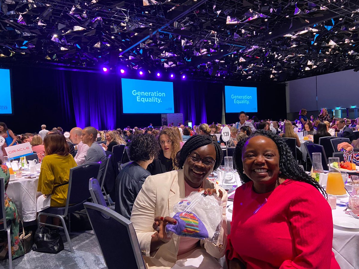 AfricanWomenAu's tweet photo. African Women Australia Inc. #AWAU is so proud to see its President and Founder, Juliana Nkrumah AM and its Director of Development, Dr Tanaka Dune MD FACOG representing for African women living in Australia at the United Nations Commission on the Status of Women #UNWomen https://t.co/m7ujoFShaf