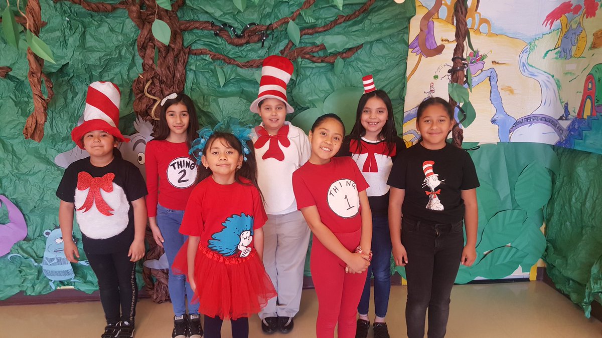MsMata_HES's tweet photo. Ready as Dr. Seuss characters @Hueco_ES @RSendek_HES #TEAMSISD https://t.co/g4wiChD6jD