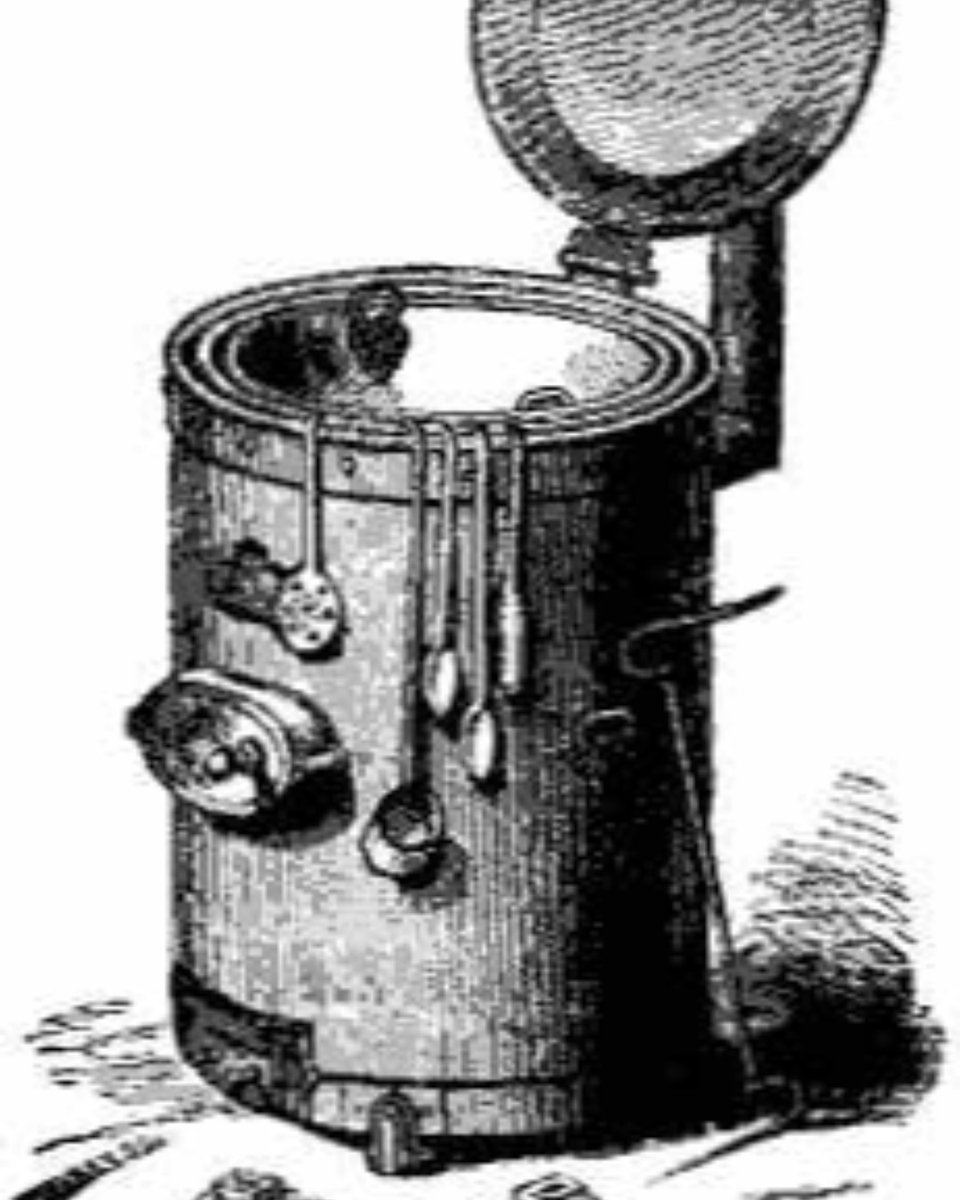 BlakLivrProject's tweet photo. One of Alexis Soyer's most notable inventions was his Magic Stove which was essentially a small portable stove
#BlackLiverProject #MonsterInAGlass #podcast #CrimeanCupALaMarmora https://t.co/O6fRbYNg39