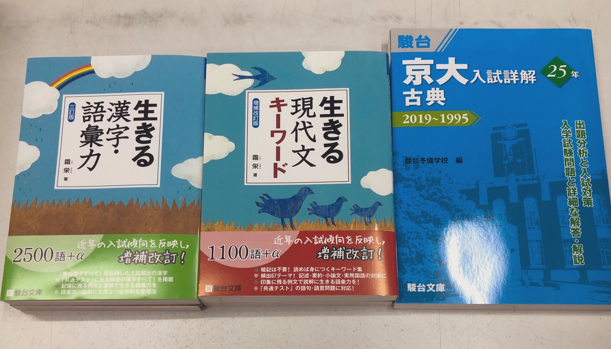 駿台】『生きるセンター小説・漢字語句 霜栄 著』絶版 出版差し止め