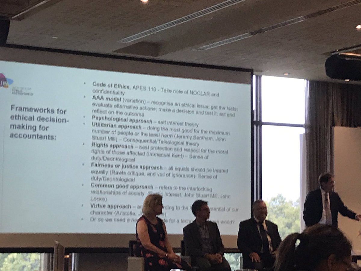Ethical dilemmas, fairness or justice and the Rights Approach.   We should always consider and discuss through out our careers and our lives .  Great panel Ivan Glavas Tony Greco Sam Dean Dr Nick Mroczkowski. <a href="/ipaaccountants/">IPA</a> #ipaviccongress2020 #ethics