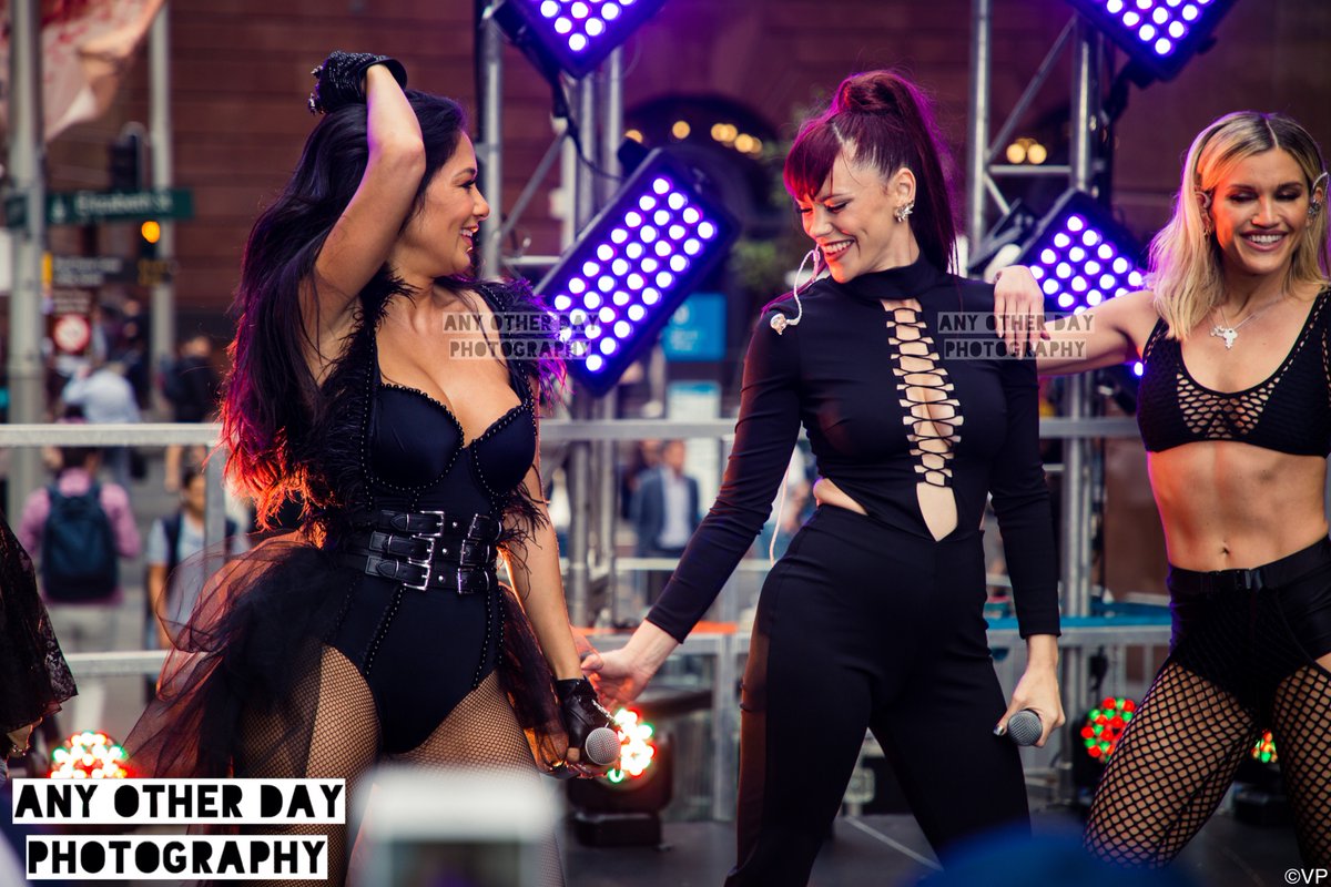 AOD_Photography's tweet photo. @pussycatdolls performing on Sunrise in Sydney this morning #pussycatdolls #pcd @NicoleScherzy @ImAshleyRoberts @KimberlyKWyatt @therealCarmit @JSutta 

#nicolescherzinger #ashleyroberts #carmitbachar #jessicasutta #kimberlywyatt #react #dontcha #buttons #girlband #girlpower https://t.co/9pwQFJgIBI
