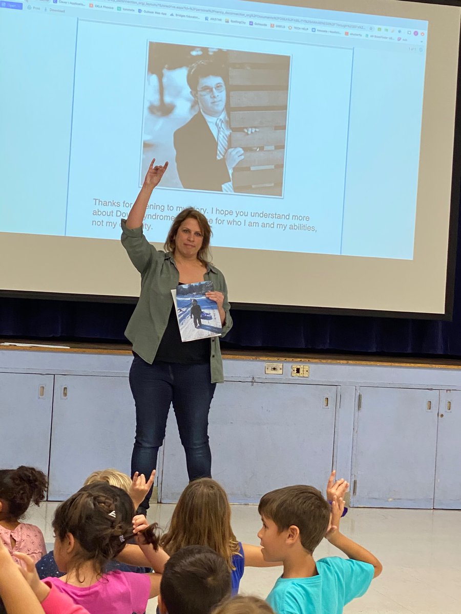 Diversity presentation about Down Syndrome for our 2nd graders.