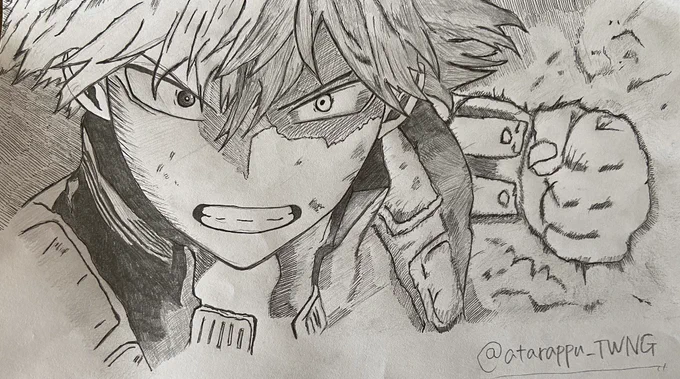 轟やっと終わったぁ
3時間も掛かりました!
#ヒロアカ
#轟焦凍
#ヒロアカ絵描きさんと繋がりたい
 #ヒロアカ好きと繋がりたい 
