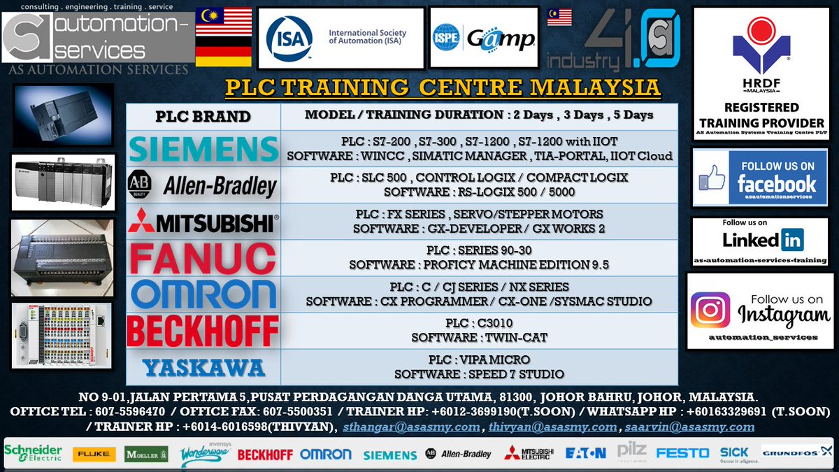 AutomationMy's tweet photo. #Malaysia2020 #industrialdesign #programming #Engineering #mechenical #ElectricalEngineering #education #skilltraining #hrdf #psmb #utm #dyson #uniutama #fmm #nssdc #omron #siemens #mitsubishi #rockwell #allenbradley #gefanuc #yaskawa #plc #hmi #scada #TrainingandDevelopment... https://t.co/uHE0jBuchV