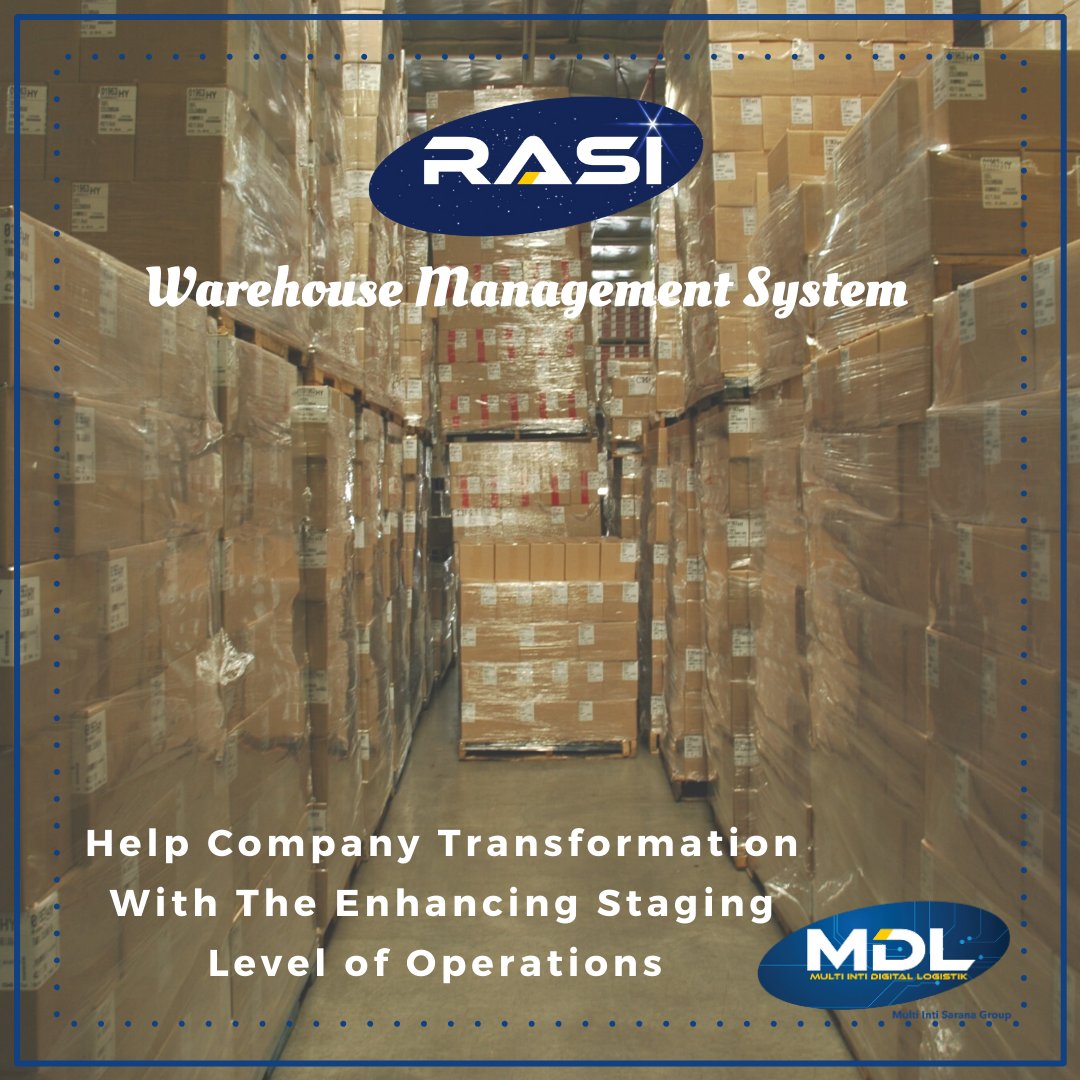 mdlogistix's tweet image. RASI Warehouse Management System regulates the processes of inbound, inventory, VAS and outbound so that it is more efficient and reduces data entry errors #MDL #logisticsmanagementsystem #warehousemanagementsystem #software #softwarelogistics #supplychain #logistics