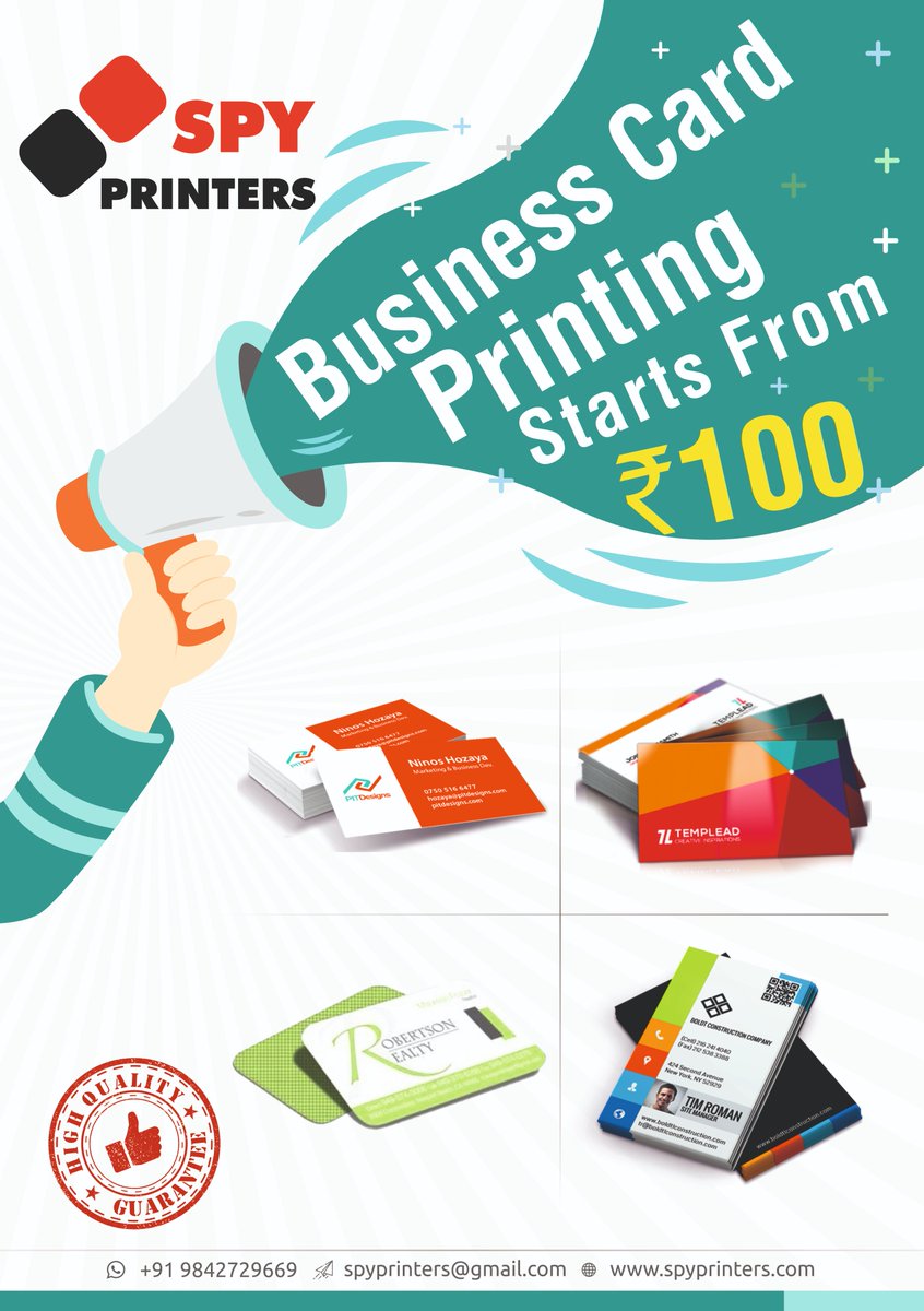 PrintersSpy's tweet photo. SPY PRINTERS Erode | Digital &amp; Offset Printers in Erode
Contact on: 9842729669, spyprinters@gmail.com, https://t.co/ansF4c4glk
Being a quality oriented organization, we are indulged in providing supreme quality range of Business Card Printing Service. 
#businesscard #spyprinters https://t.co/naf90Rf8df