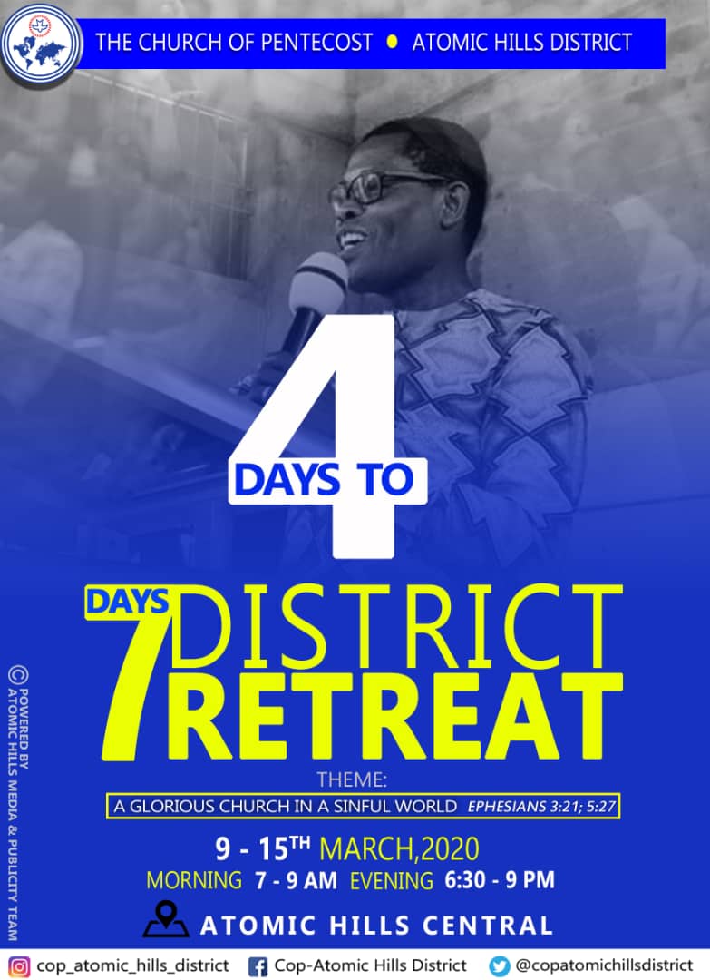 cop_ant's tweet photo. A glorious church in a sinful world🔥🔥🔥🔥🔥🔥 

4 Days To Go

#Agloriouschurchtopossessthenations
#Agloriouschurch
#HaatsoArea
#AtomicHillsDistrict
#thechurchofpentecost https://t.co/rRSvrJsUtd