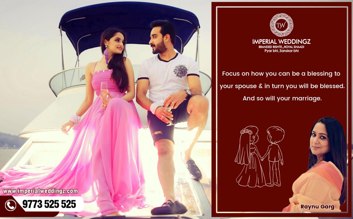 Imperialweddin1's tweet photo. Focus on how you can be a blessing to your spouse &amp; in turn you will be blessed.And so will your marriage.

https://t.co/upmflClu0z .
Contact us now +919773525525
.
#Imperial #Imperialweddingz #FollowUs #Facebook #Instagram #Twitter #linkedin #LatestUpdates #KeepFollowingUs https://t.co/bRsajb9mZE