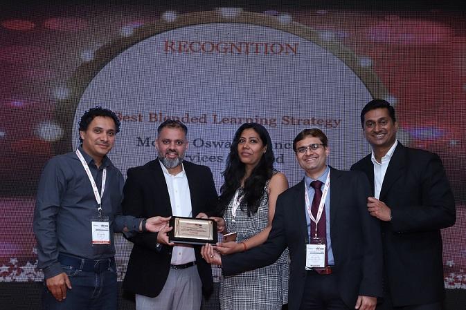 Moments like these make our day! Proud to see team <a href="/MotilalOswalLtd/">Motilal Oswal Financial Services Ltd</a> win the awards for ‘Best use of Technology in Learning’ and ‘Best Blended Learning Strategy’ at recently held L&amp;D Innovation &amp; Tech Summit, Mumbai. 
#MOFSL #learning #blendedlearning 
#learninganddevelopment