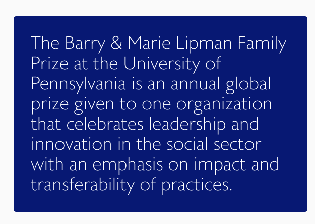 We're grateful to #LipmanFamilyPrize for this tremendous recognition! 🙌
To be chosen from an applicant pool of >140 is possible due to our dedicated team on ground &amp; faith of donors &amp; partners
Congratulations to cohorts @sanku_PHC <a href="/Treesftf/">Trees for the Future</a> 👏
Read more👉bit.ly/LipmanHonoree